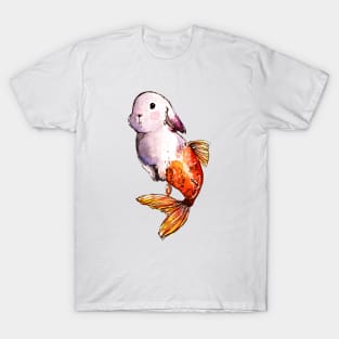 Goldfish Mermaid Bunny T-Shirt